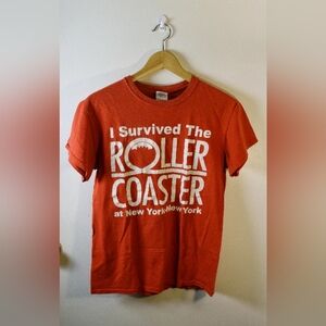 Vintage NYC Rollercoaster Souvenir T-shirt, Sz Small